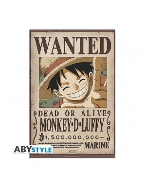 One Piece Poster Wanted Luffy New 1 500 000 000 91 5 X 61 Cm